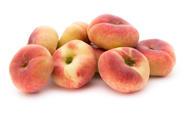 Peach. Fruit with isolated on white .