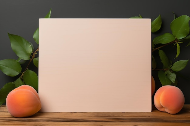 Peach fuzz colored board mockup 2024 trendy