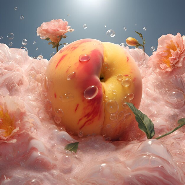 Peach fuzz fruit color theme beautiful colour