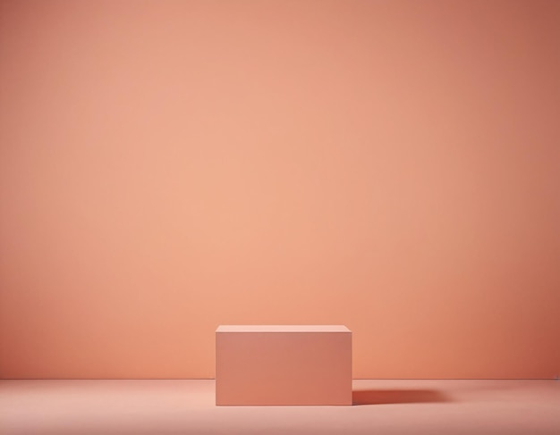 Peach fuzz kleur van het jaar product podium mockup sjabloon