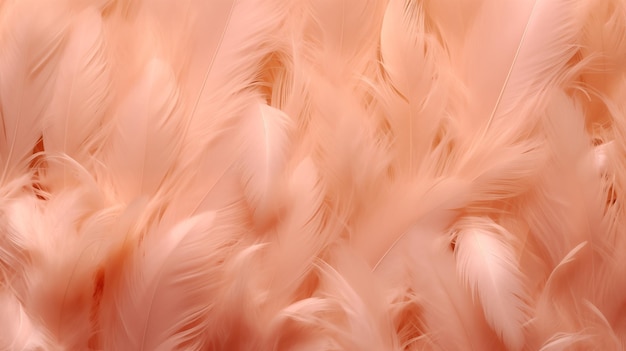 peach fuzz natural feather background