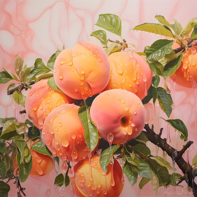 Foto peach fuzz tema colore bellissimo colore dell'anno 2024