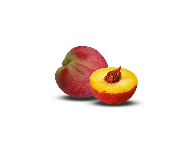 Photo peach is edible juicy fruits with various characteristics most called peaches and others