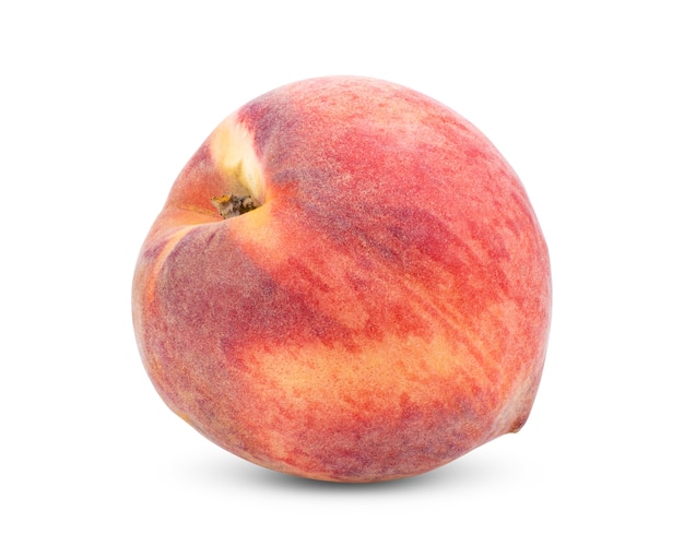 Peach isolated on white background