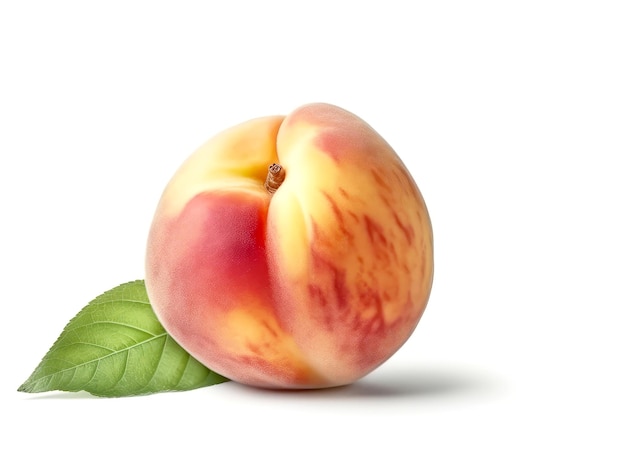 Peach isolated on white backgroundx9