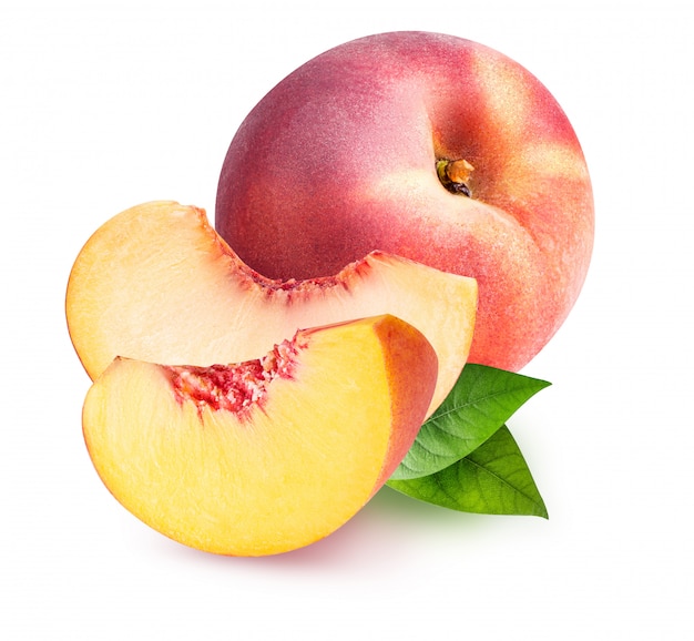Peach isolated 