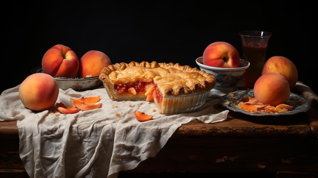 Peach pie