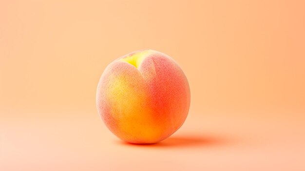 peach on a pink background