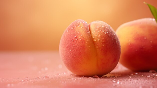 Photo peach soft background