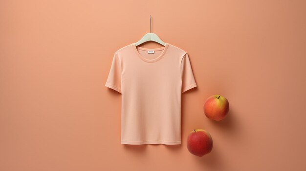 Peach Tshirt for advertisment