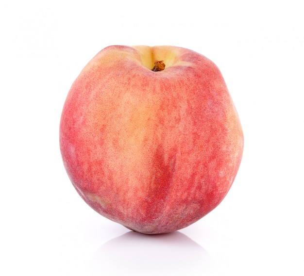 Peach with isolated