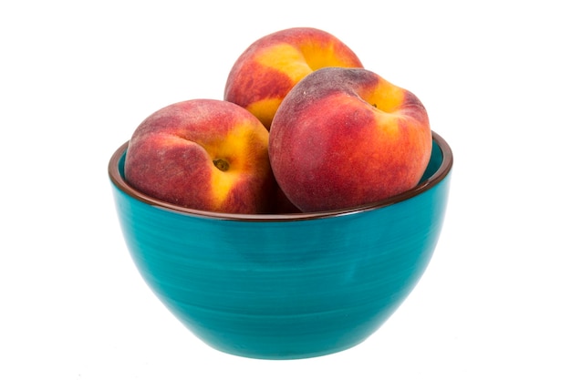 Peaches in the bowl