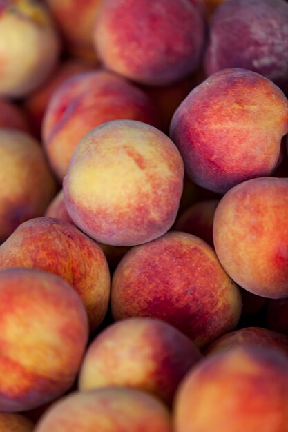 Peaches on the market