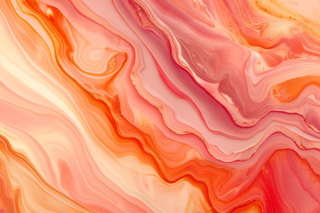 Peachy Hues Abstract Marbled Background