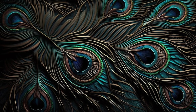 peacock feather desktop background