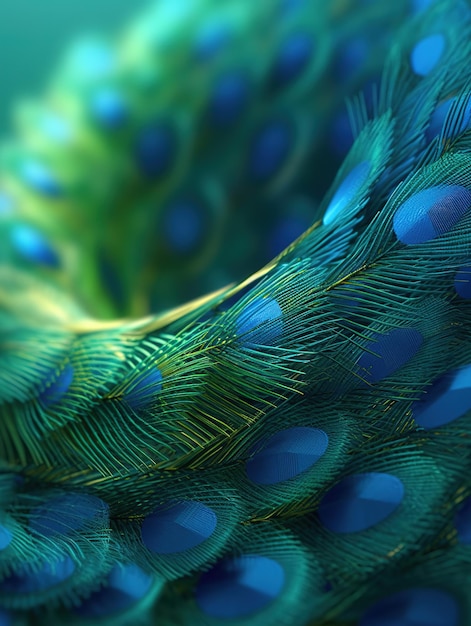 Peacock feathers pattern