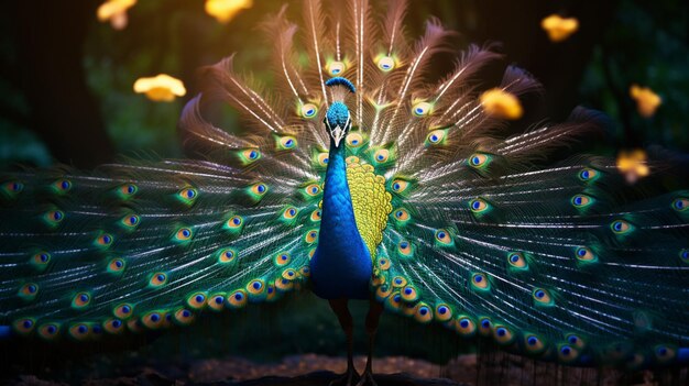 Photo peacock high quality background