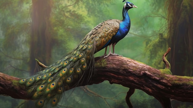 peacock illustration