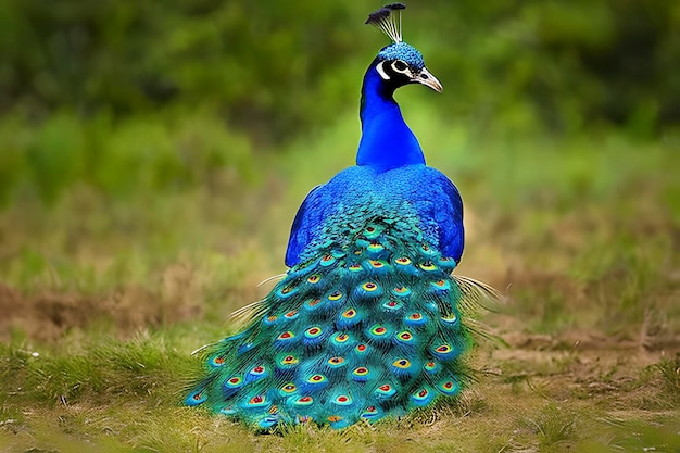 Peacock is a symbol of beauty