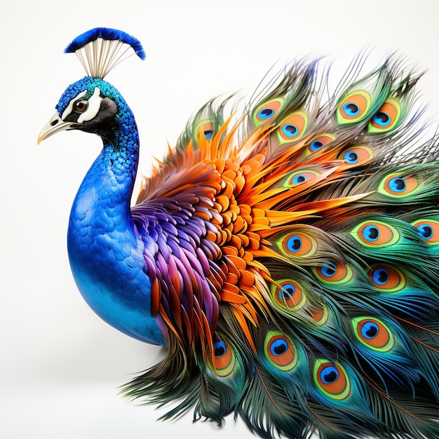 Peacock isolated