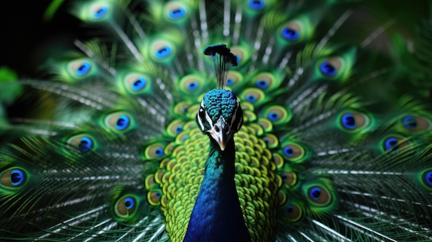 Peacock vector HD 8K wallpaper Stock Photographic Image