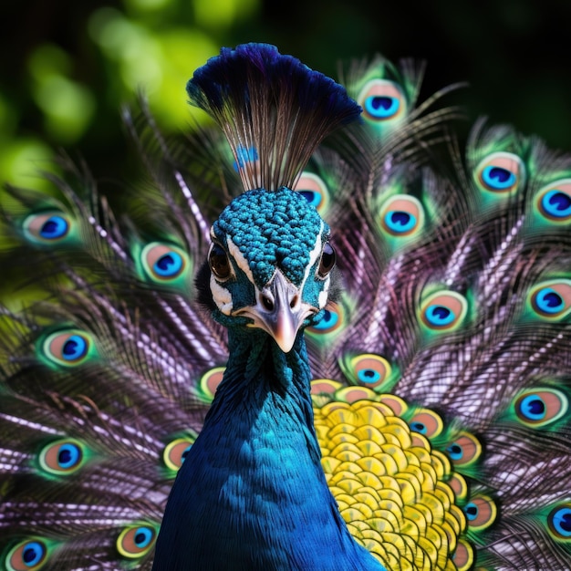 Peacock vivid colorful background