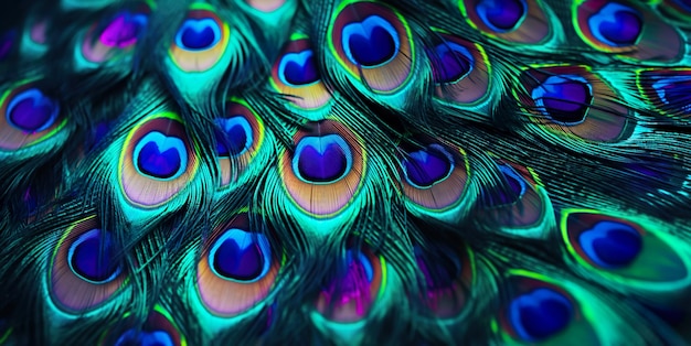 Peacock wing design