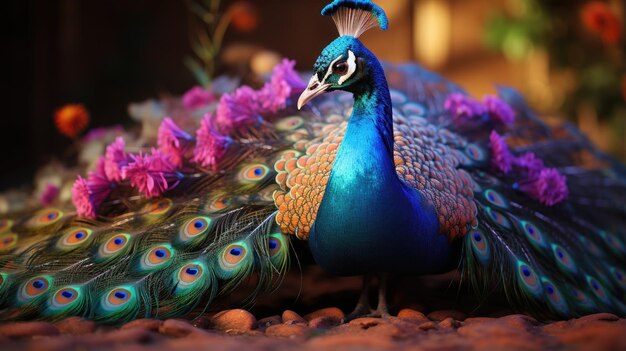 Peafowl Most Amazing HD 8K wallpaper Stock Photographic Image