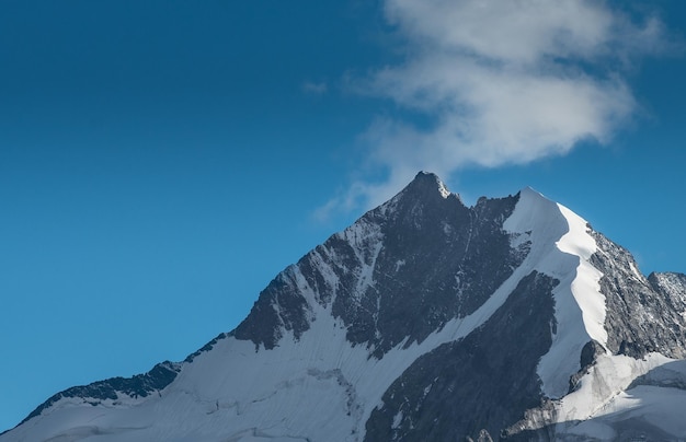 Peak Bernina peak in the Swiss Alps