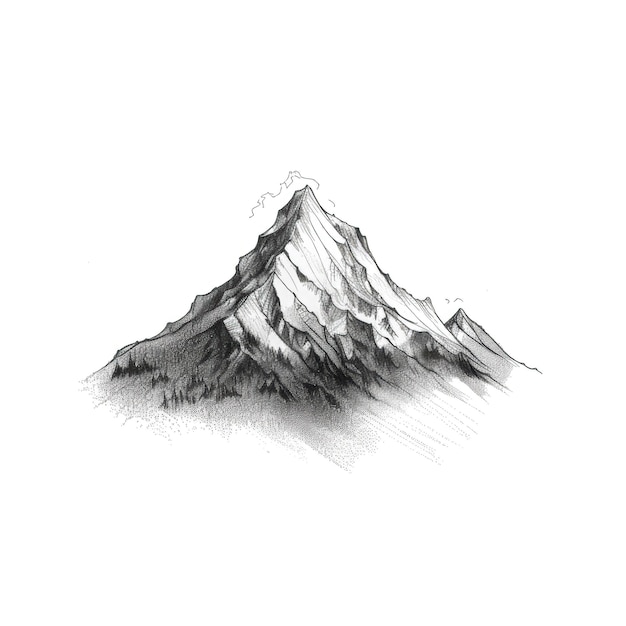 Peak mountain ai generated