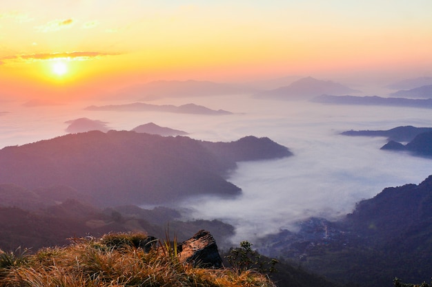 peak mountain Chiang Rai Province Thailand