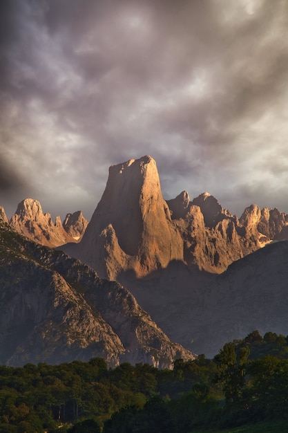 Peak urriellu of Naranjo de bulnes.