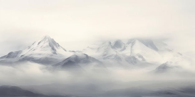 Peaks Ascend Above the Misty Blanket of Clouds