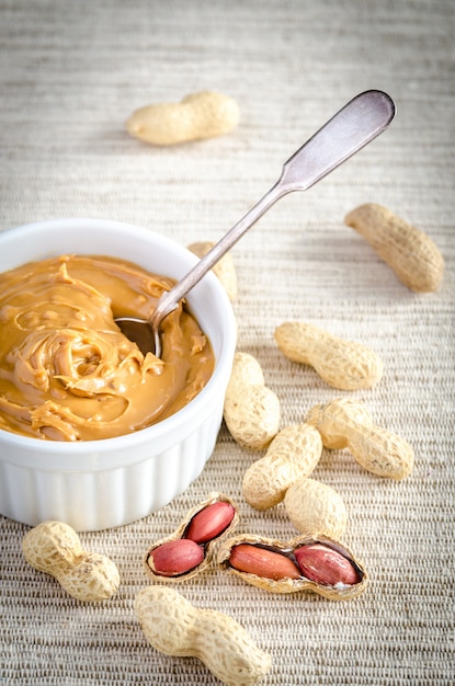 Peanut butter in a bowl