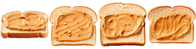 Peanut Butter Sandwich on white background