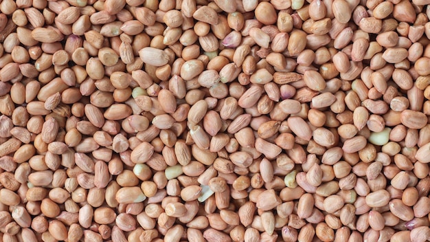 Photo peanut kernels with close up shot,top view.