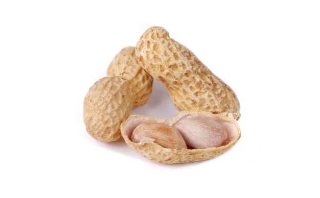 Peanut shell isolated on white