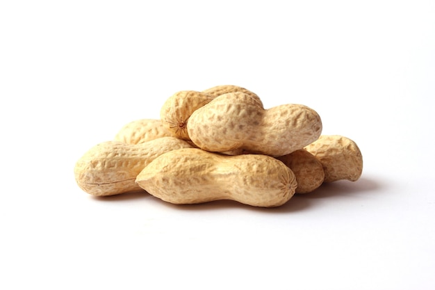 Peanuts on a light background closeup nuts