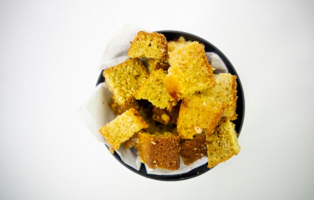 Peanuts shaped like candy pacoca and cornmeal cake