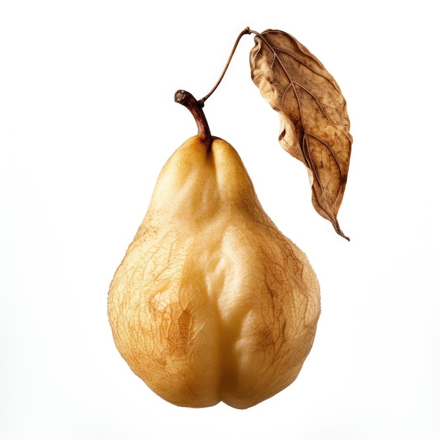 Pear dried flower isolated on white background Generative AI