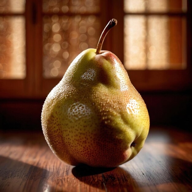 Photo pear fresh raw organic fruit