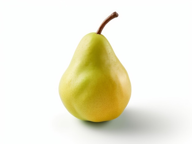 A pear fruit isolated on a white background
