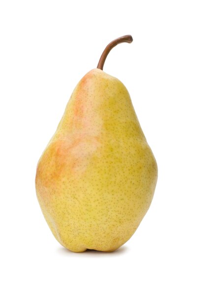 Pear fruit on white