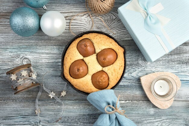 Torta di pere a natale