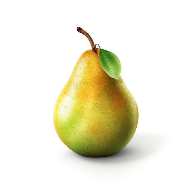 Pear a sweet juicy fruit Isolated white object