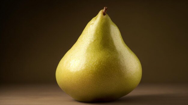 A pear on a table