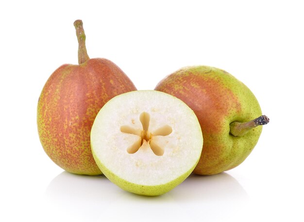 pear on white background