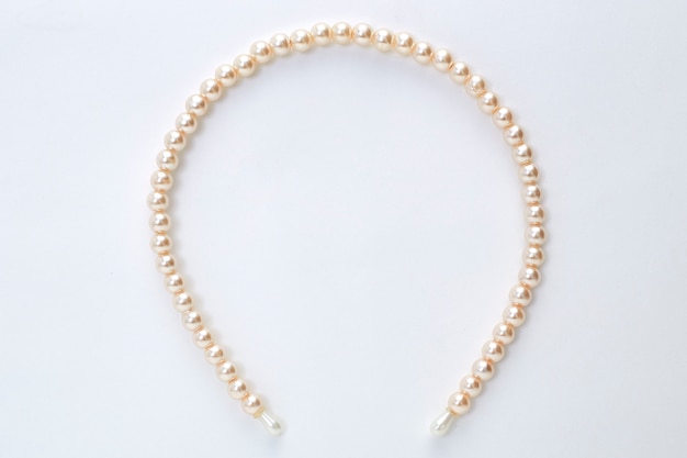 pearl hair band  on white background