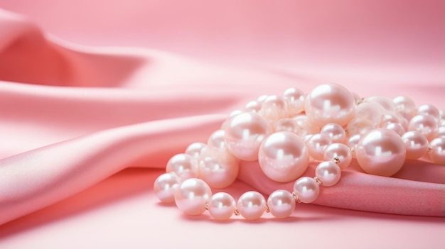 pearl jewelry closeup