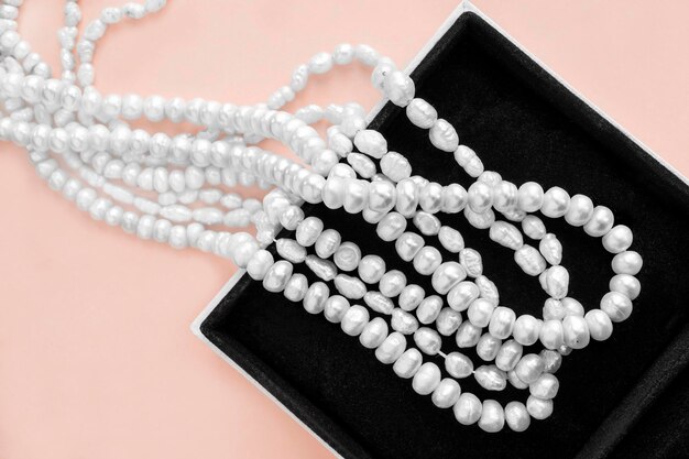 Pearls in jewel box